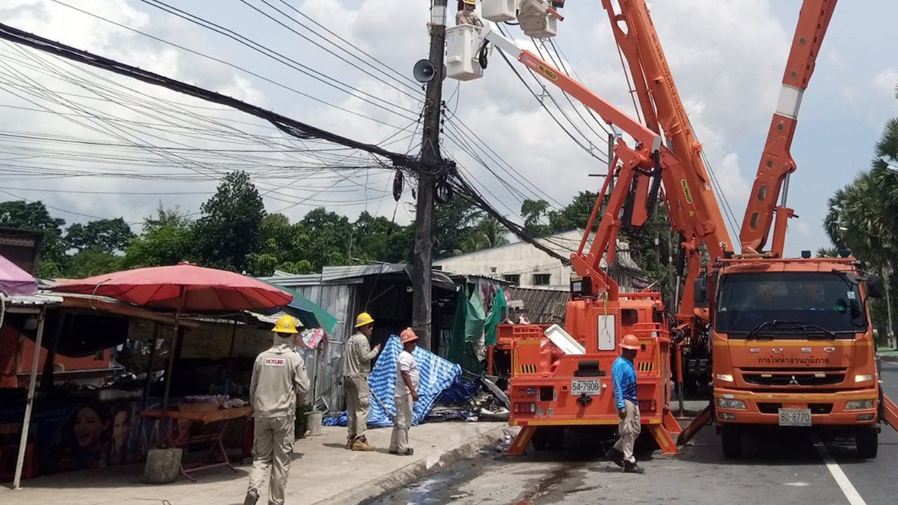 Отключение электричества в Банг-Тао и Сурин