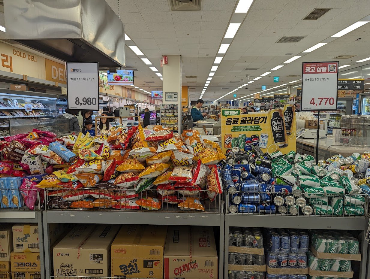 Покупки в корейских супермаркетах