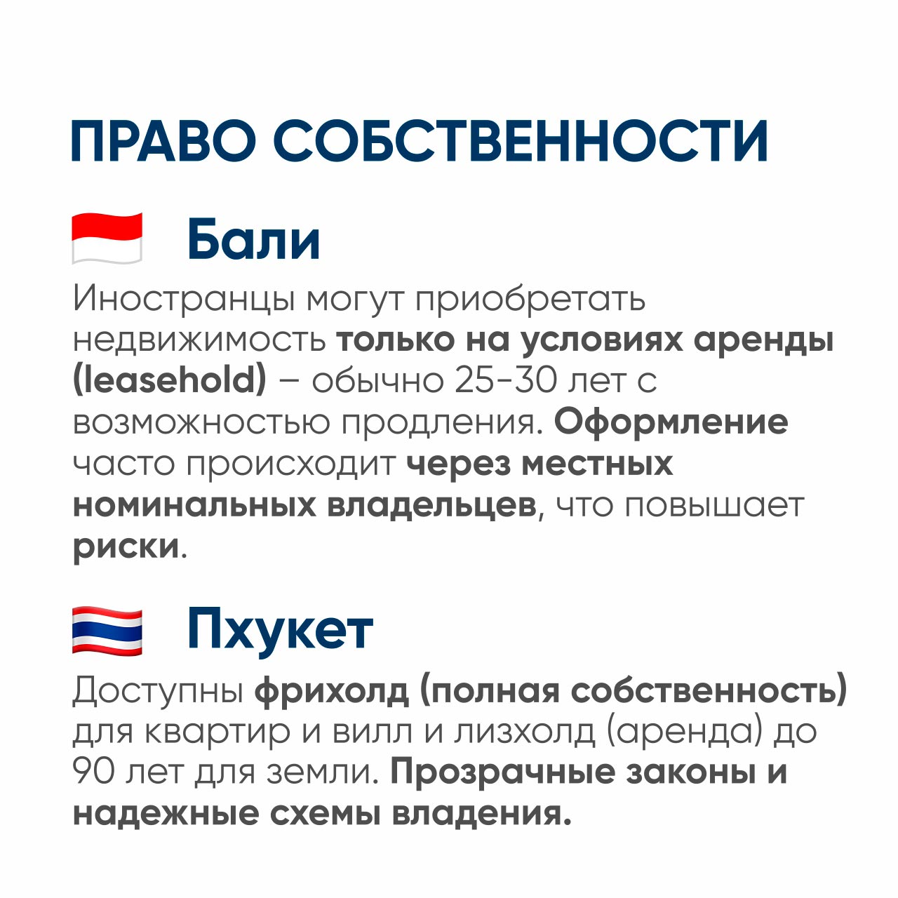 Инвестиции в недвижимость: Пхукет vs Бали