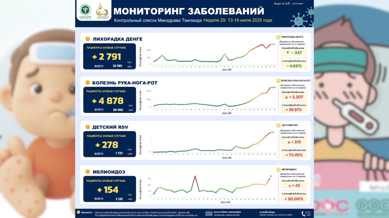 Сезонные болезни в Таиланде