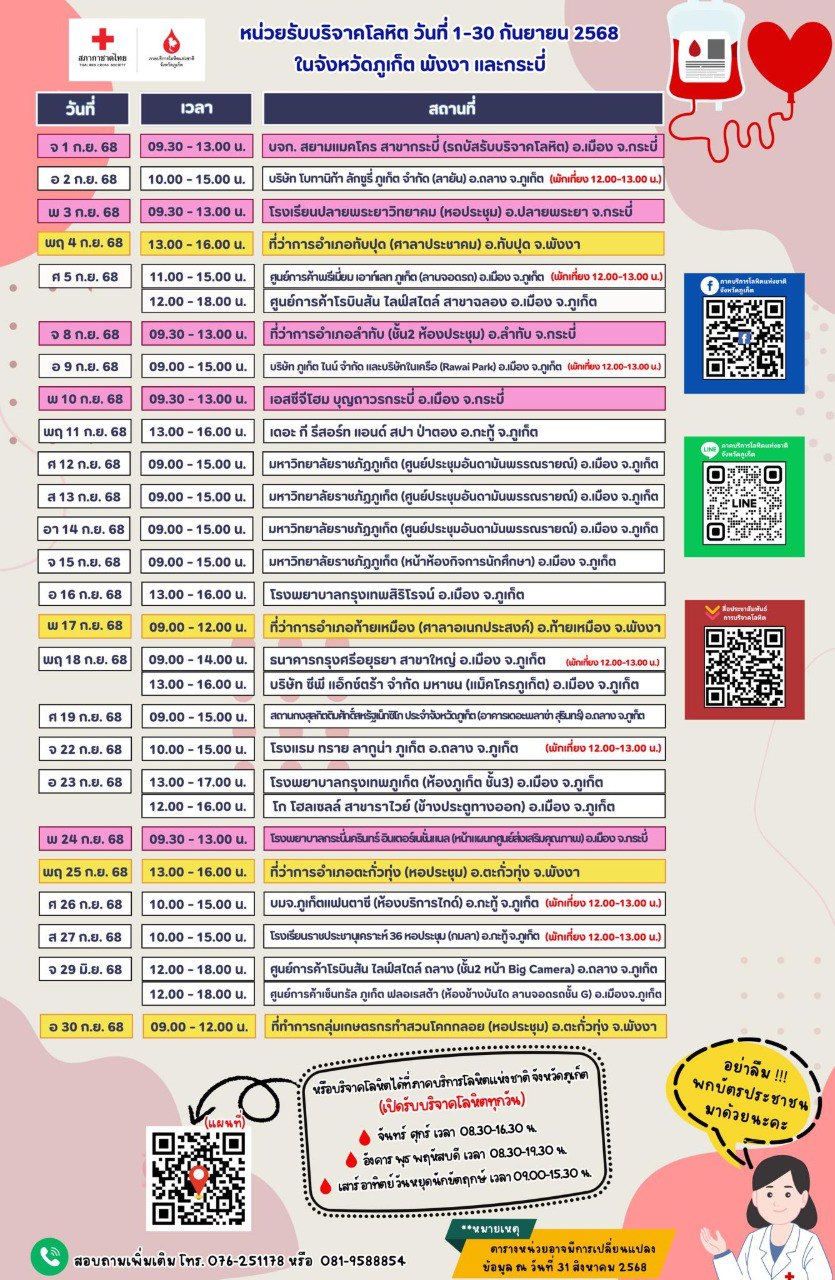 Донорство крови на Пхукете