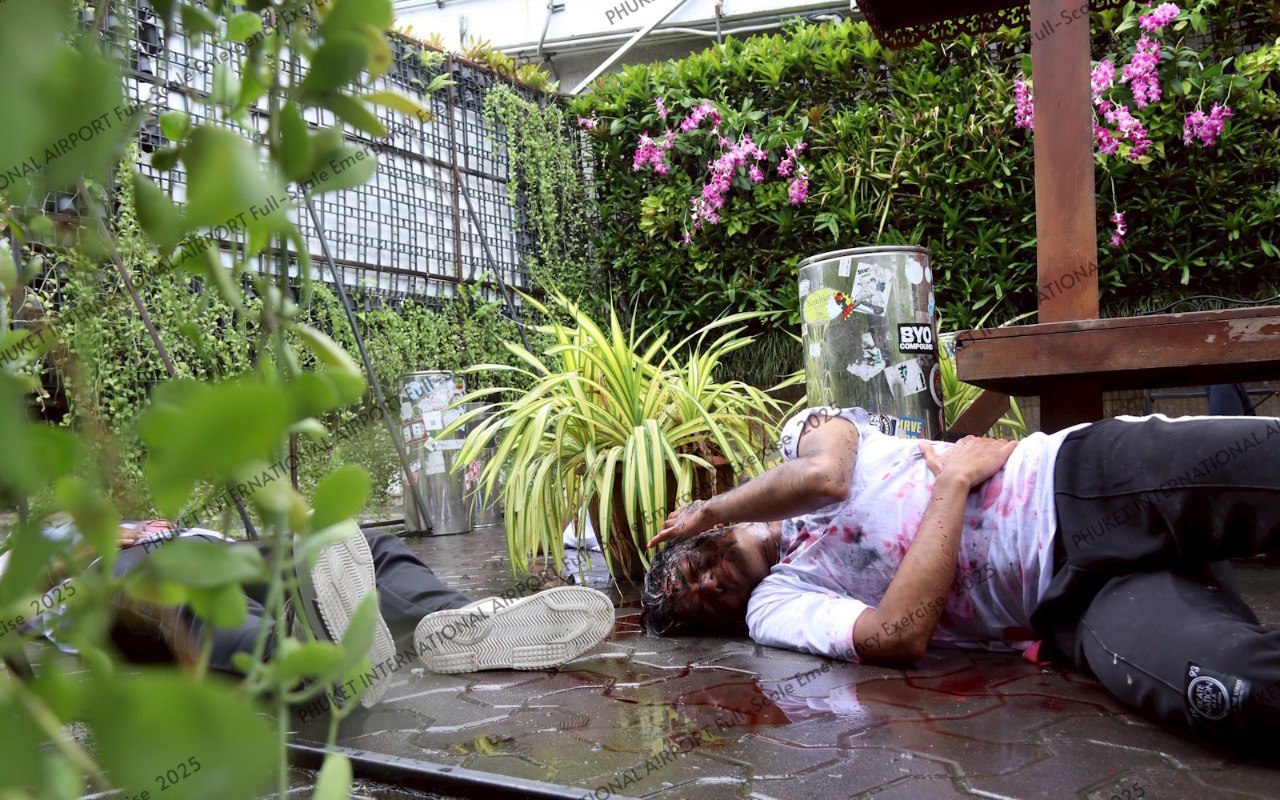 Антитеррористические учения в аэропорту Пхукета