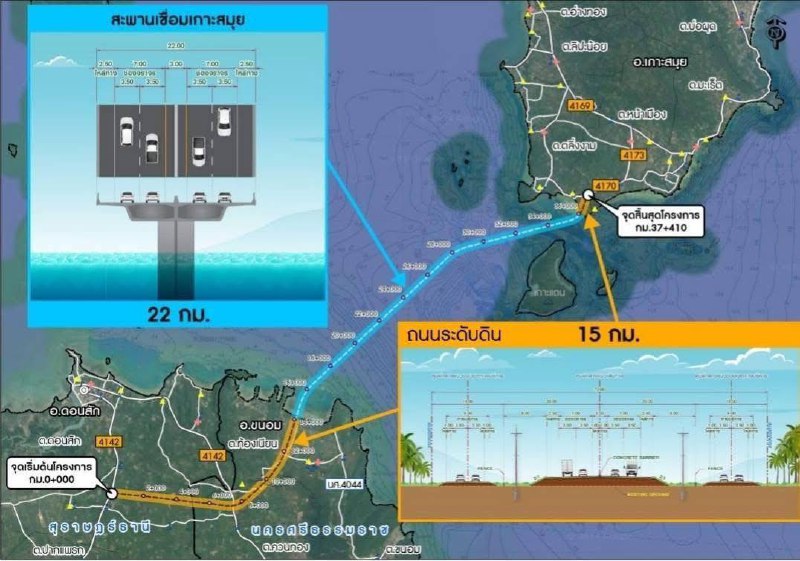 Строительство моста на о. Самуи
