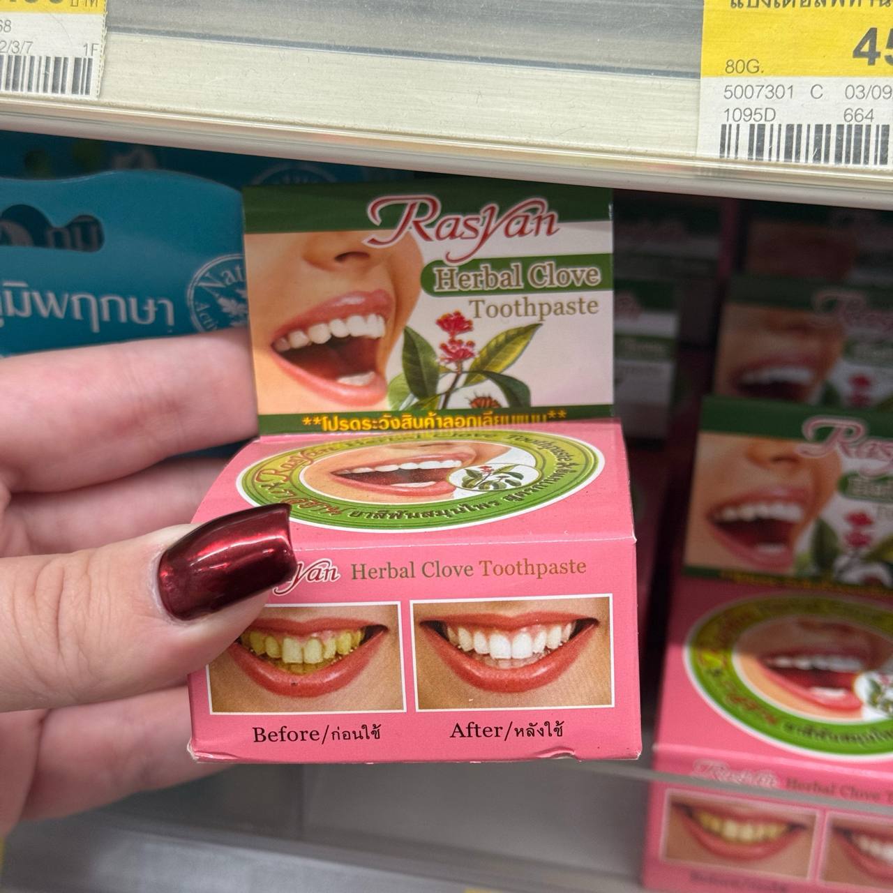 Обзор тайских зубных паст и порошков