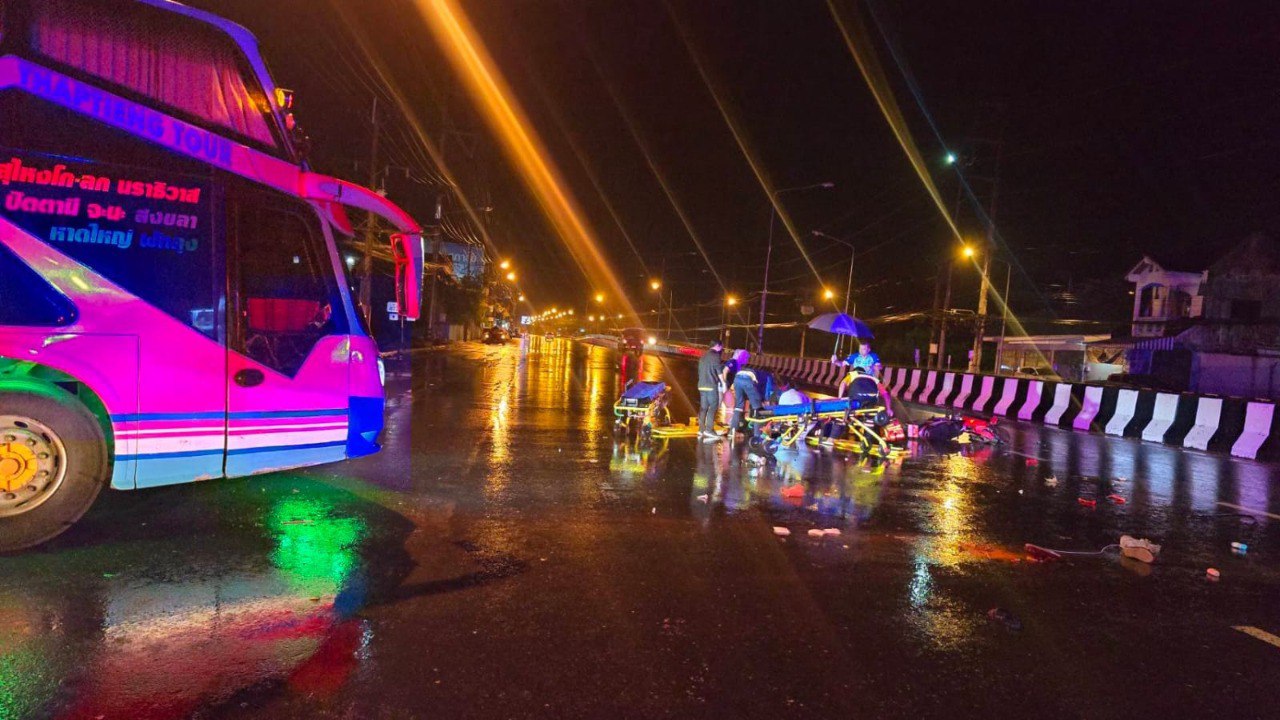 Смертельная авария мотоциклистки в Пхукете