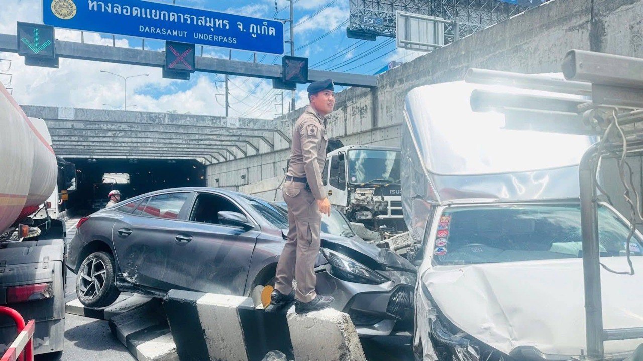 Авария в тоннеле на Пхукете