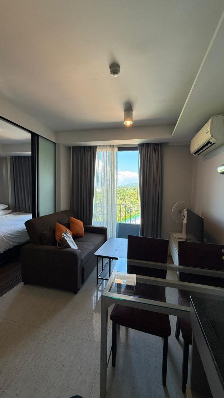 Современная студия с перегородкой