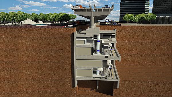 Строительство станции метро в Таиланде