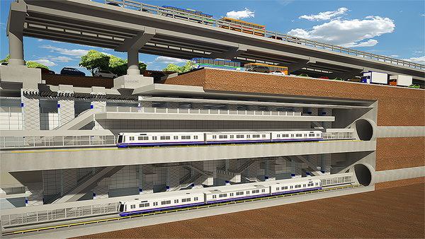 Строительство станции метро в Таиланде