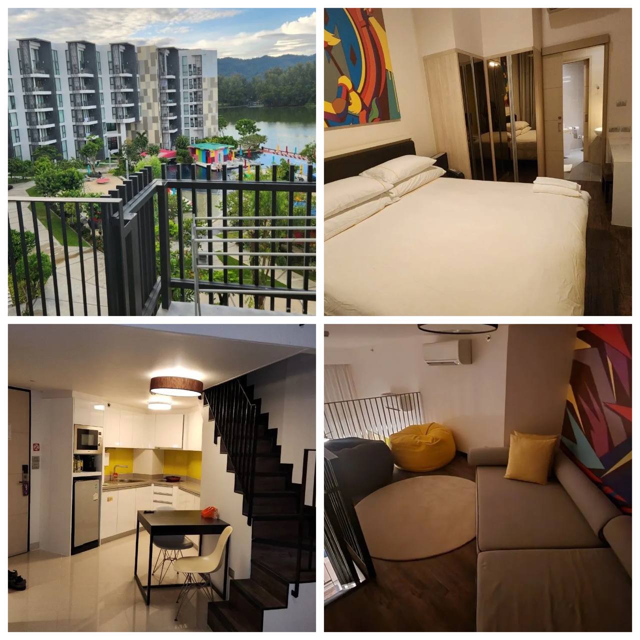 Апартаменты в апарт-отеле с видом на озеро