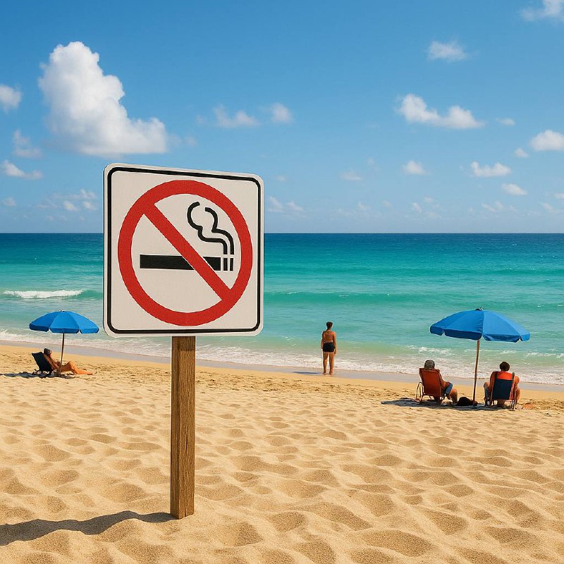 Штраф за курение на пляжах Паттайи