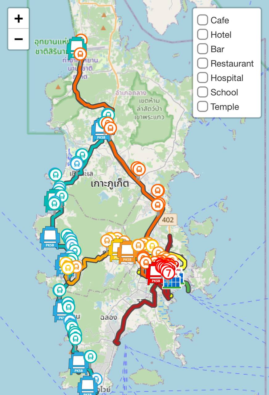 Удобства транспорта на Пхукете