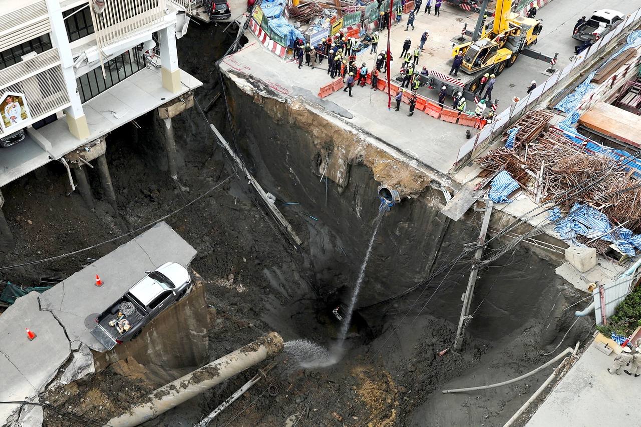 Устранение провала грунта в Бангкоке