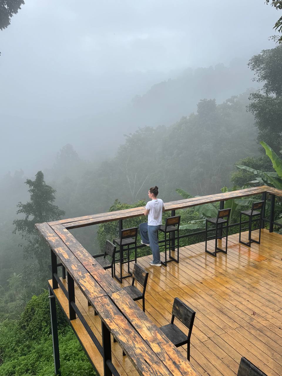 Утро в горах с природой