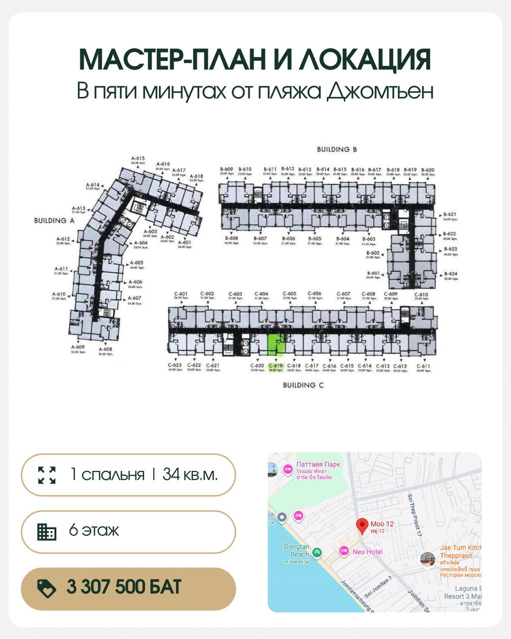 Выгодная перепродажа новостройки на Джомтьене