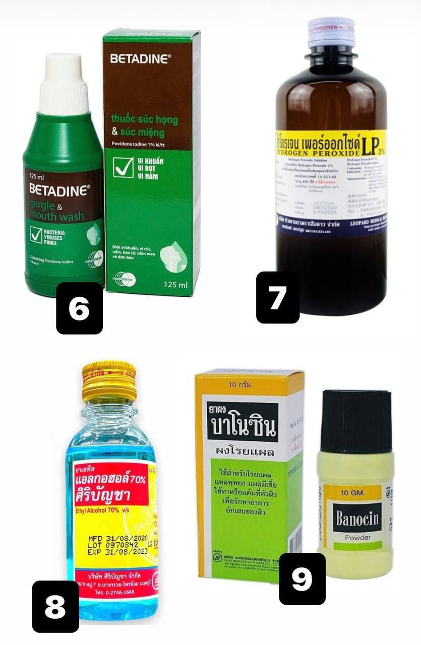 Антисептики и их аналоги