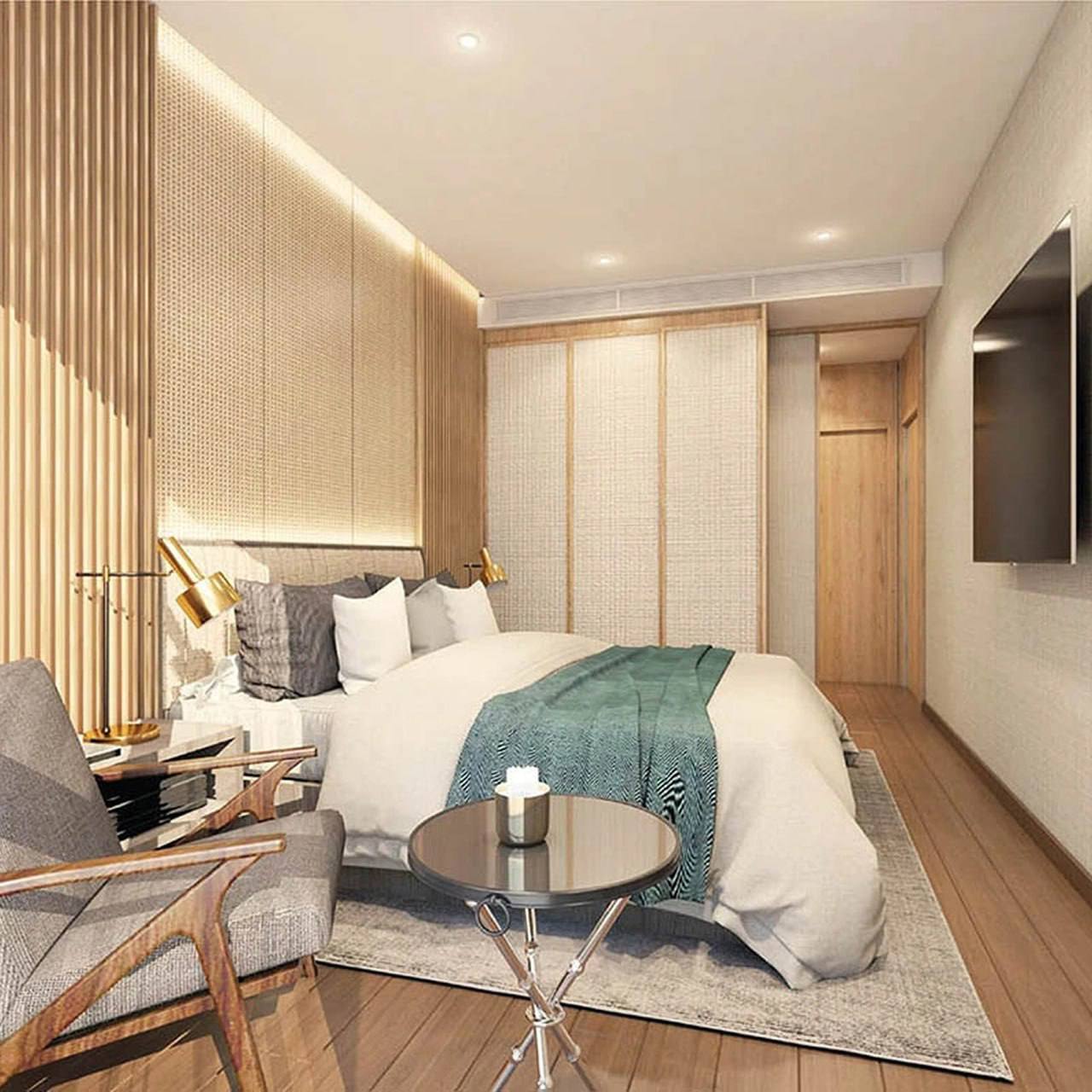 Продажа меблированных апартаментов у пляжа