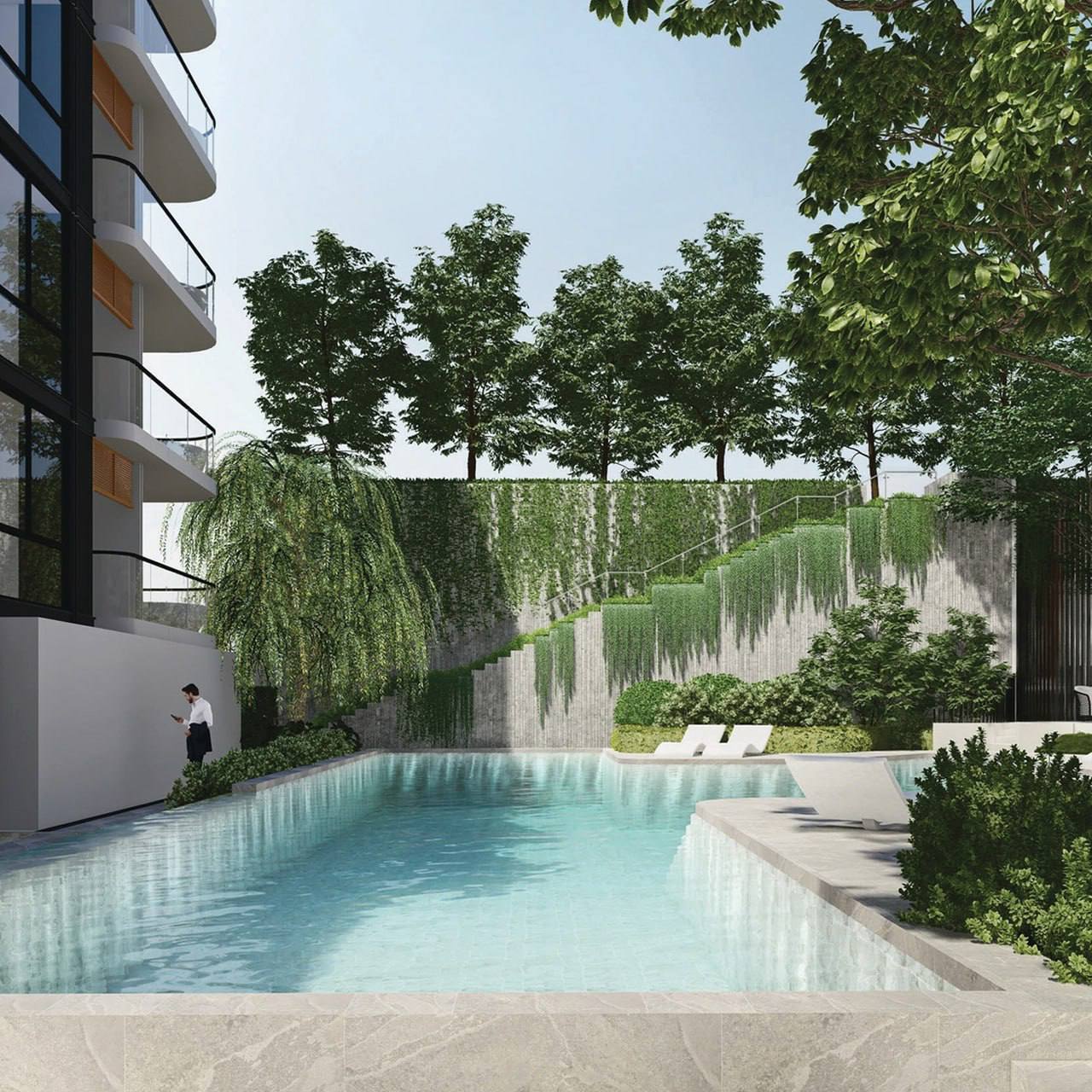 Продажа меблированных апартаментов у пляжа