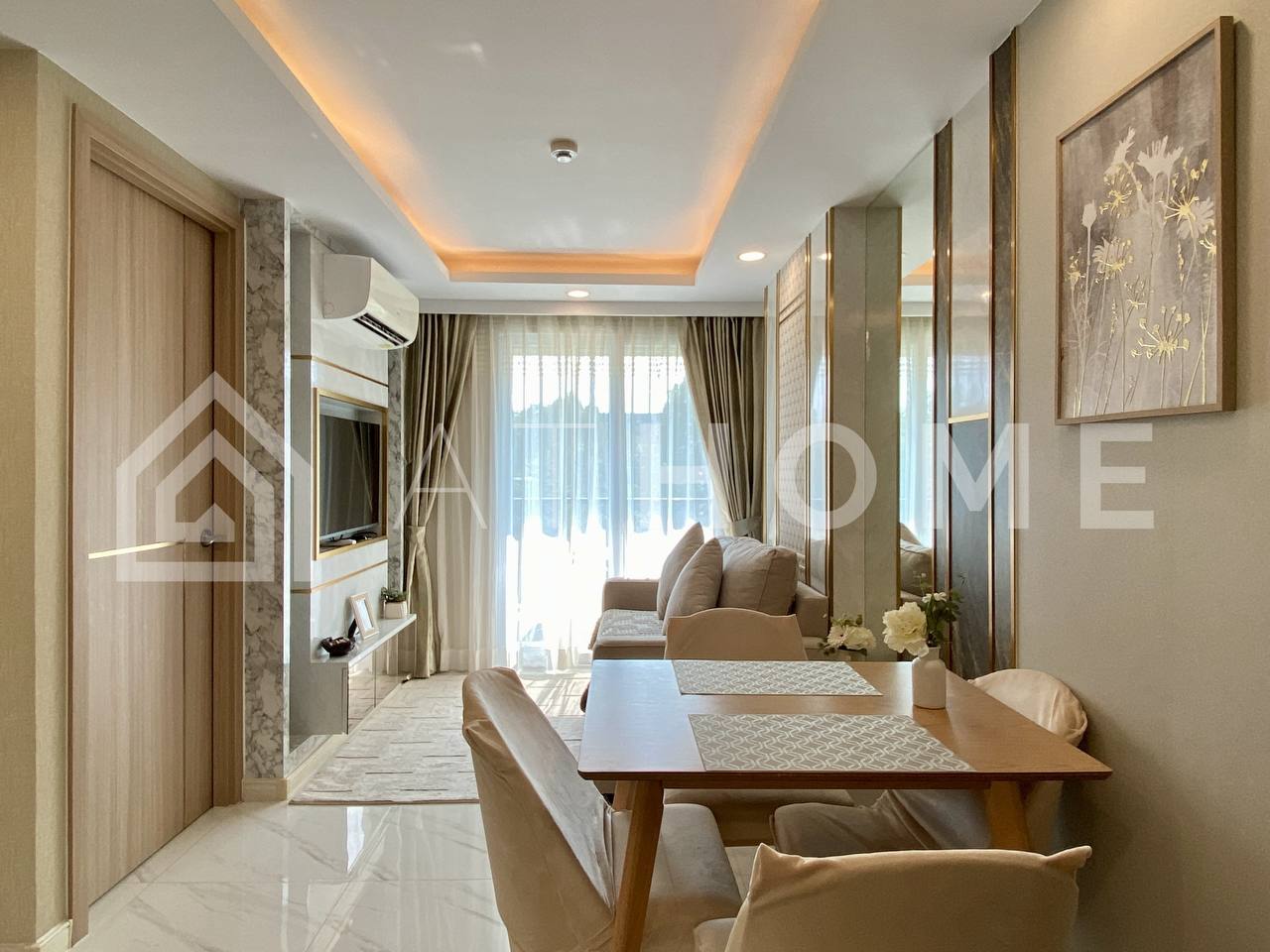 Аренда 1-бедрум в районе Джомтьен