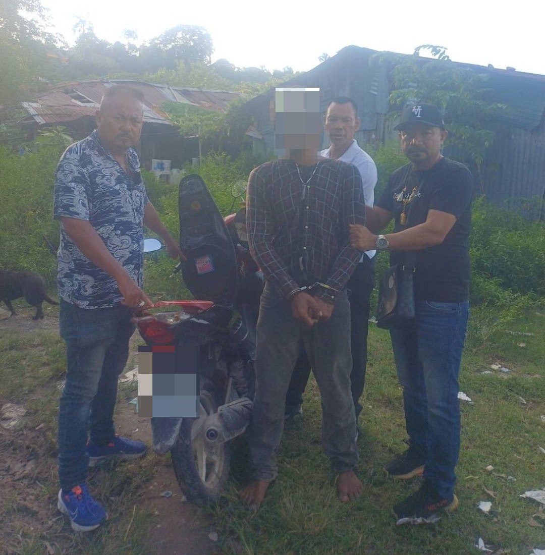 Арест мотоугонщика в Патонге