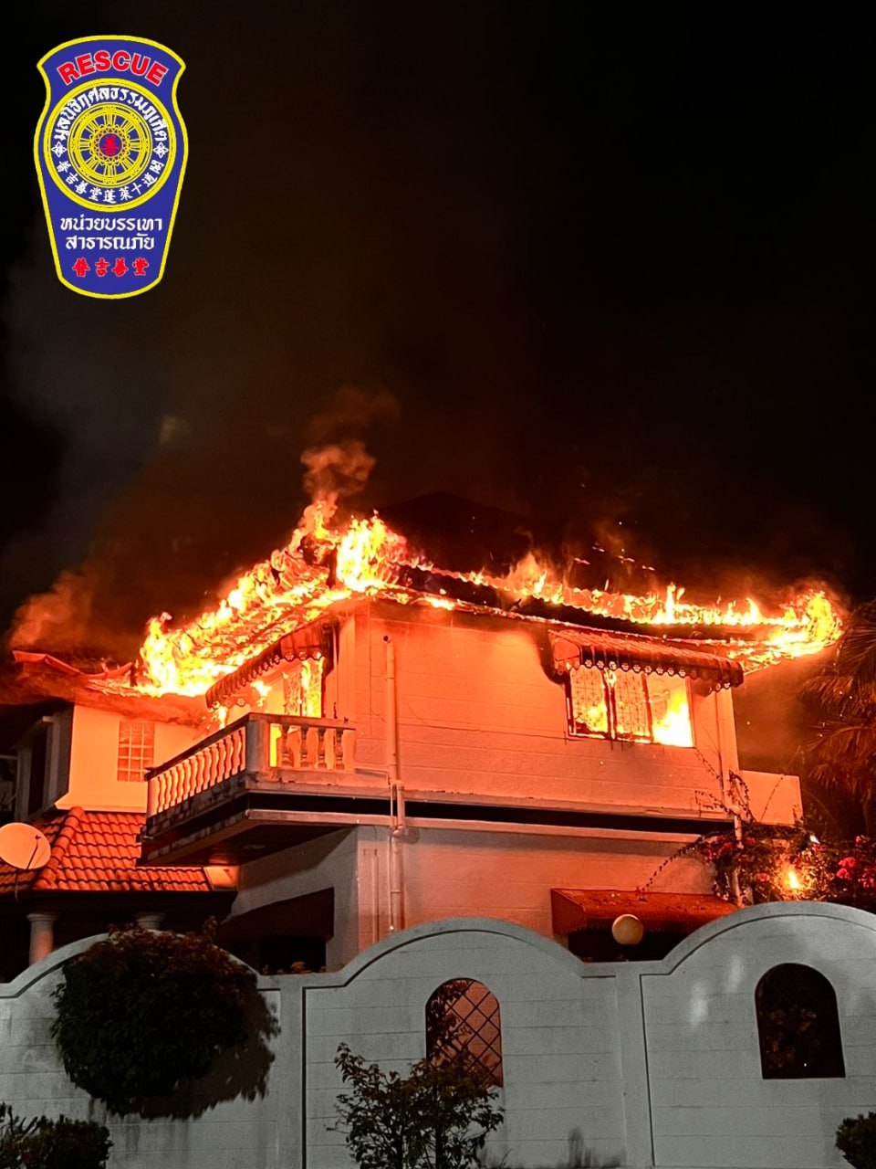 Пожар в доме экспата в Таиланде