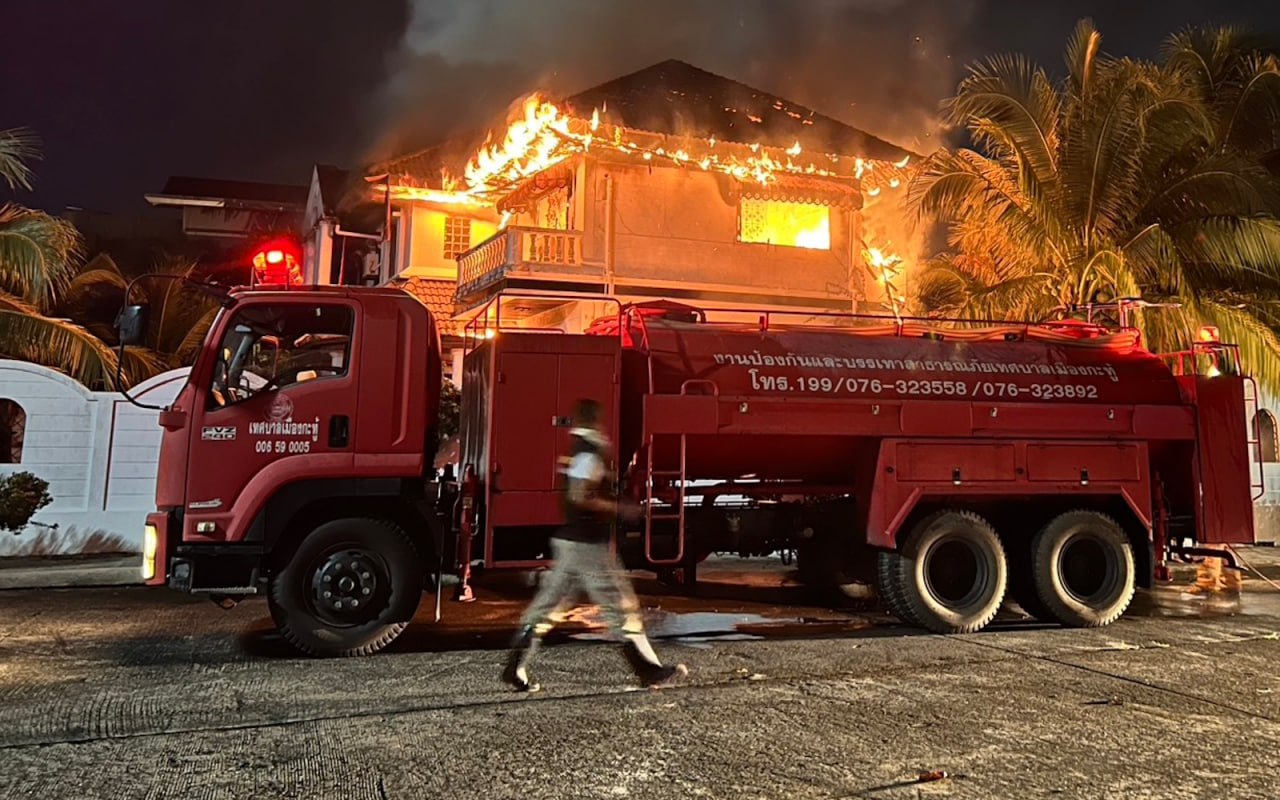 Пожар в доме экспата в Таиланде