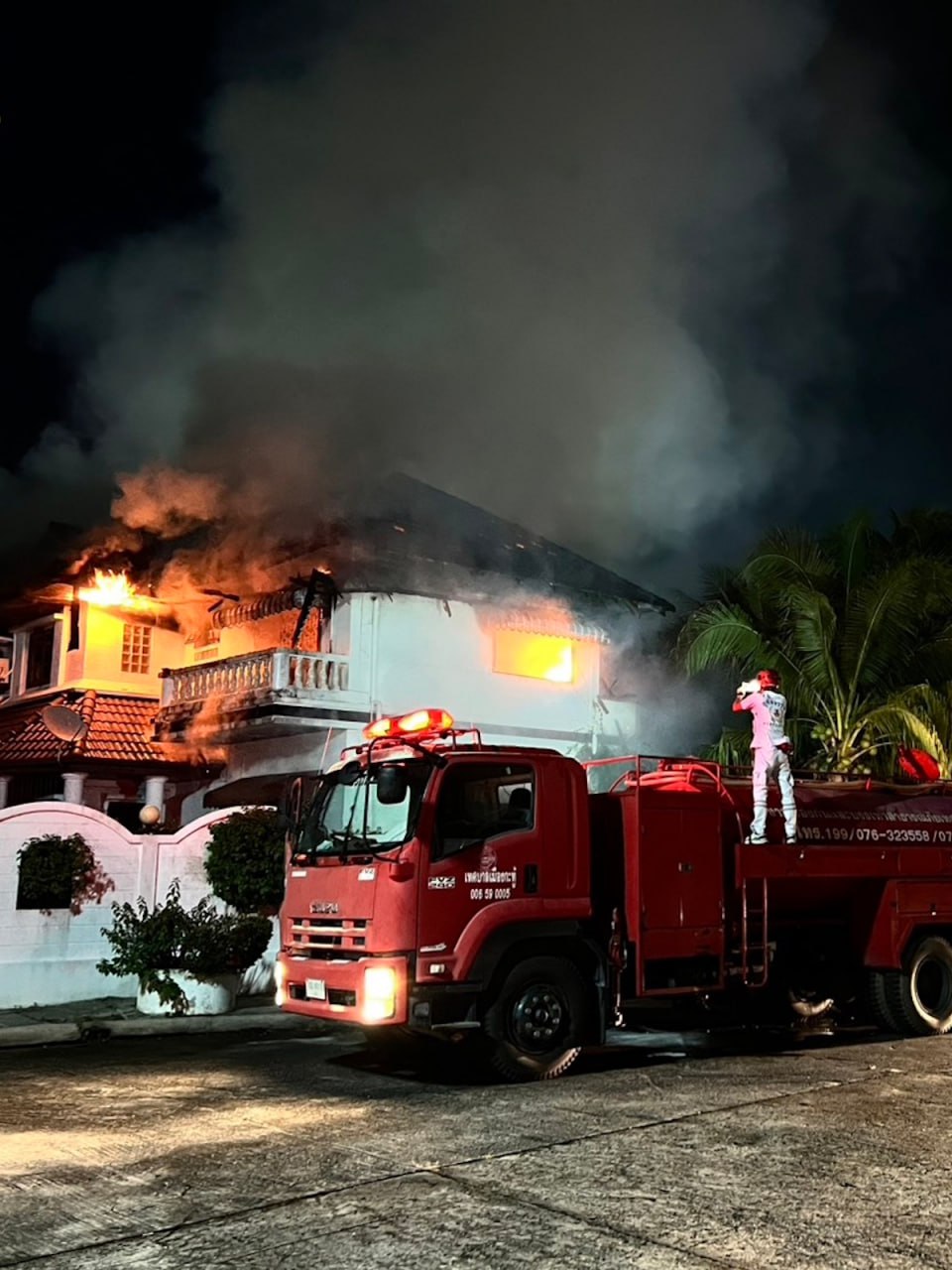 Пожар в доме экспата в Таиланде