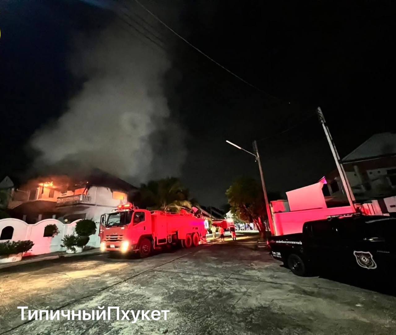 Ночной пожар в Кату без пострадавших