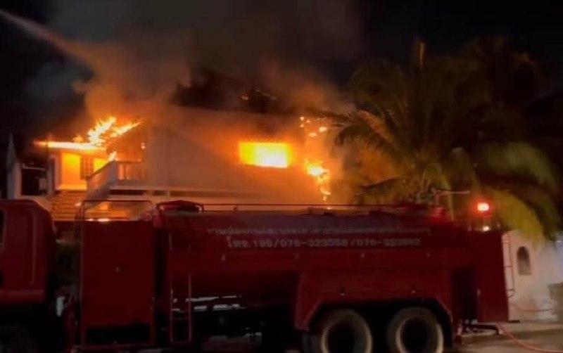 Пожар в доме иностранцев на Пхукете