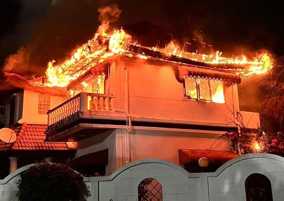 Пожар в доме иностранцев на Пхукете