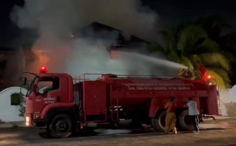 Пожар в доме иностранцев на Пхукете