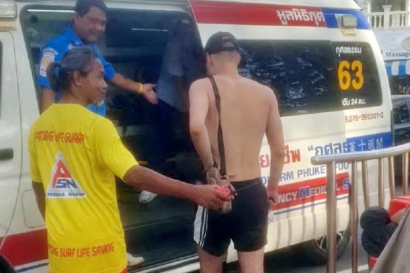 Ожоги от медуз на пляже Патонг