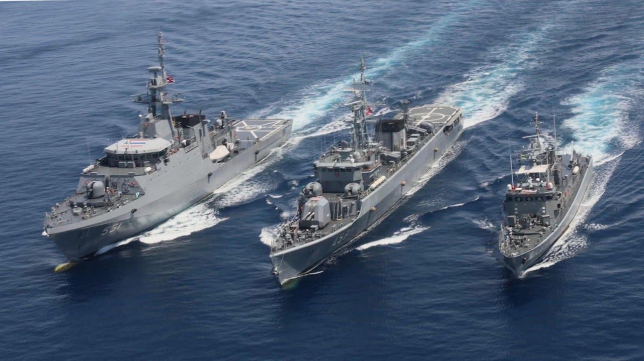 Флотские учения у побережья Пхукета