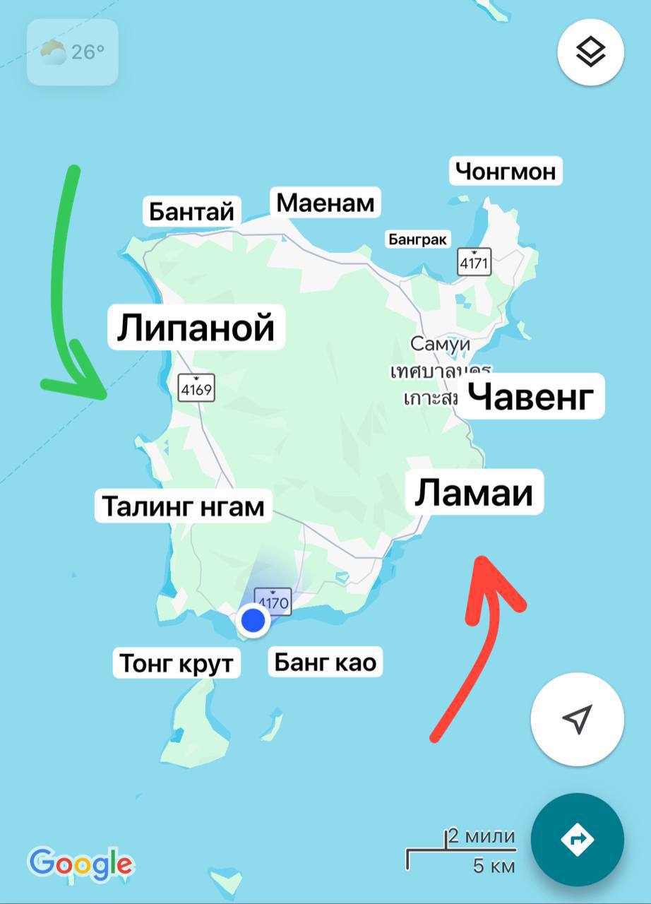 Сезонные особенности острова Самуи
