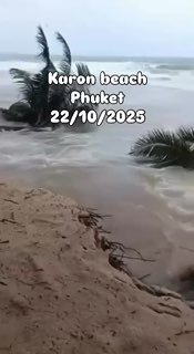 Шторм на Пхукете, самолёт ушёл в Бангкок