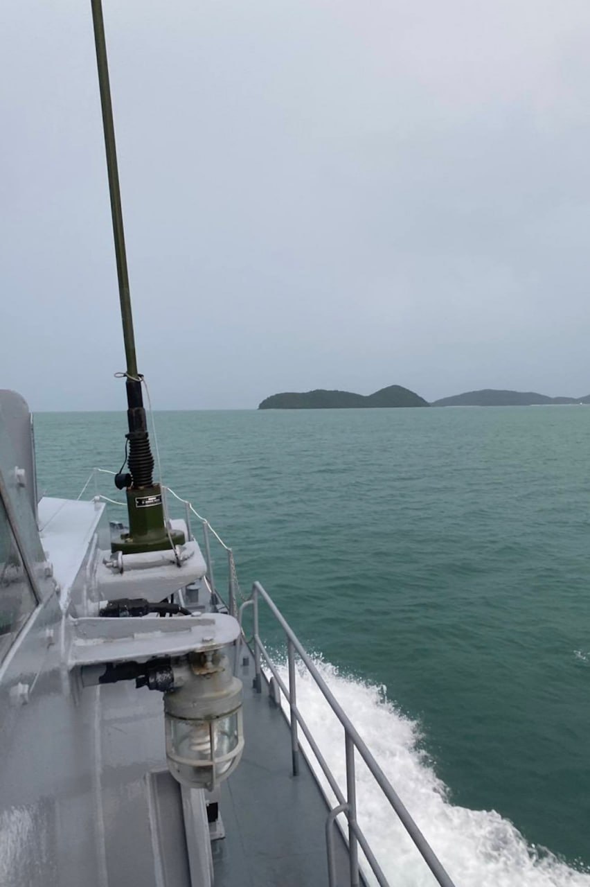 Спасение дайверов во время шторма