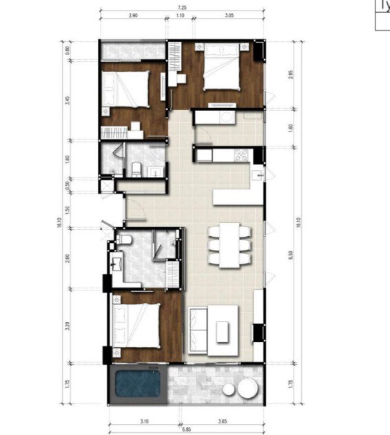 Аренда пентхауса с видом на море