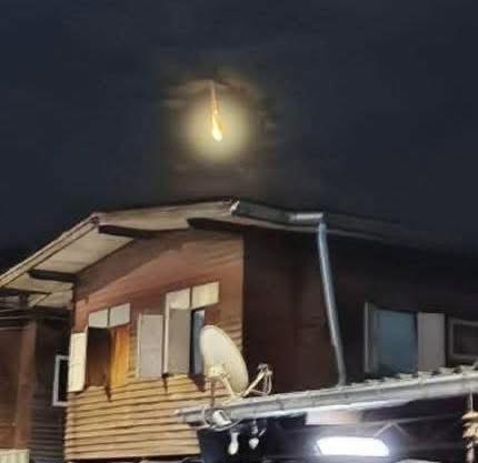 Яркий болид над Паттайей