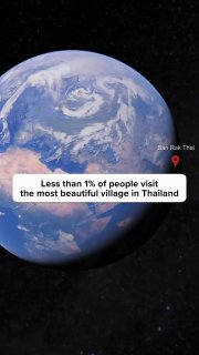 Живописная деревня Бан Рак Тай в Таиланде