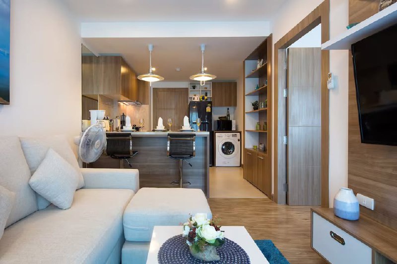 Аренда однокомнатных апартаментов в Най-Харн