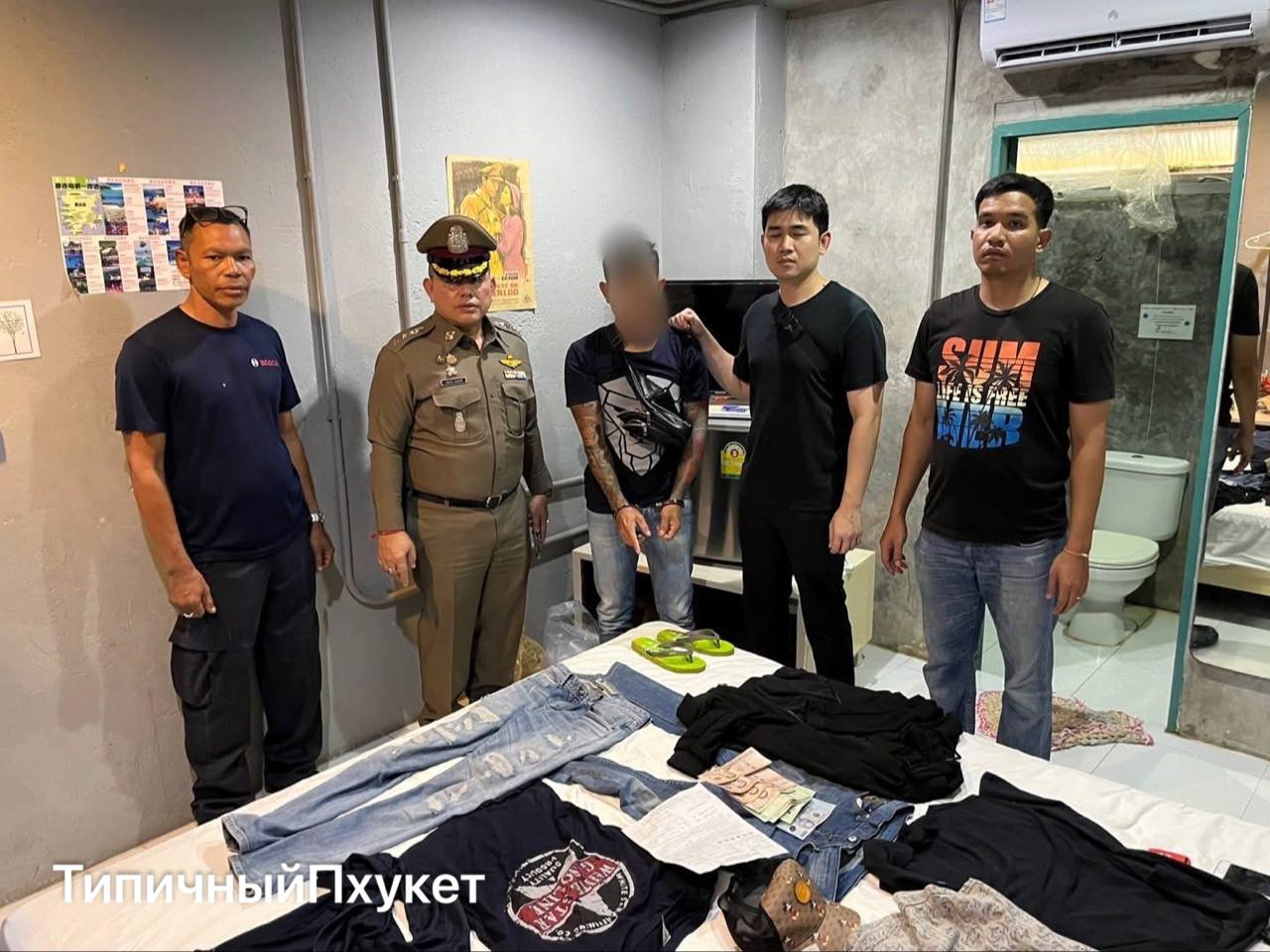 Задержание вора в Таиланде