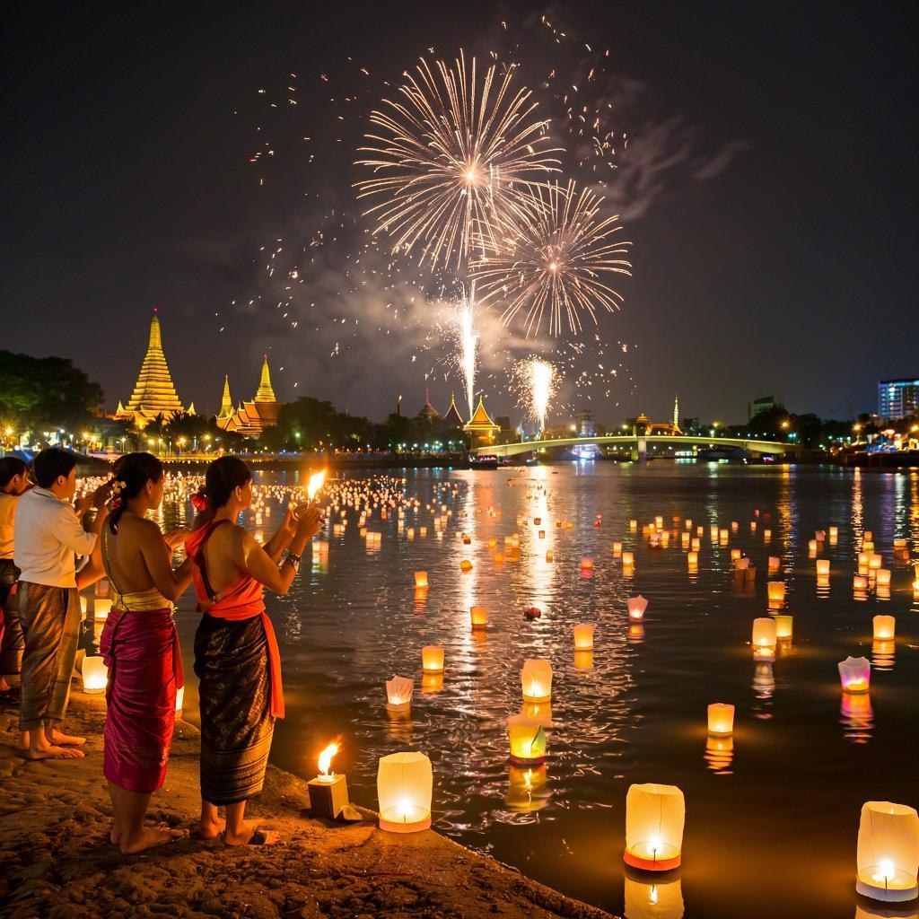 Лой Кратонг: ночь огней в Таиланде