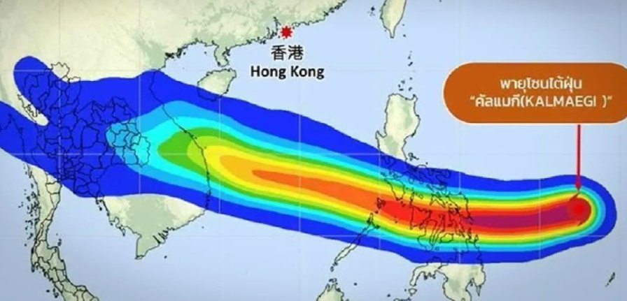 Тайфун Калмаэги приближается к Таиланду