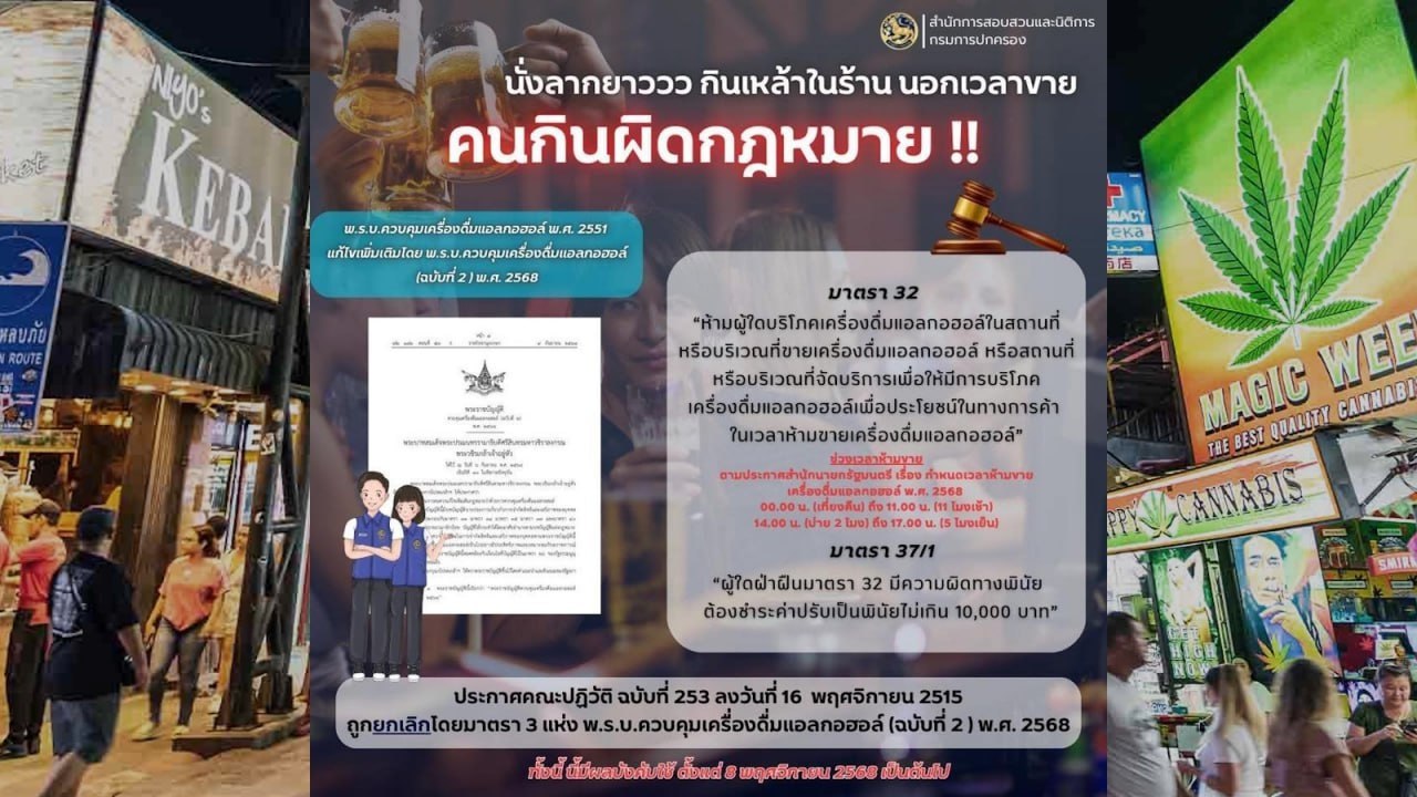 Новые правила продажи алкоголя в Таиланде