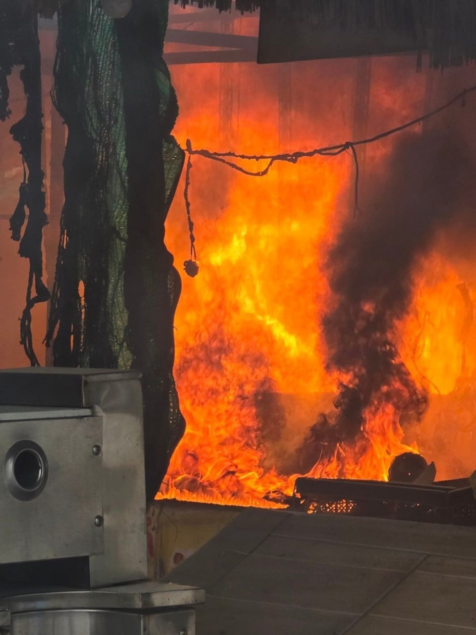 Чуть не сгорел рынок в Вичите!