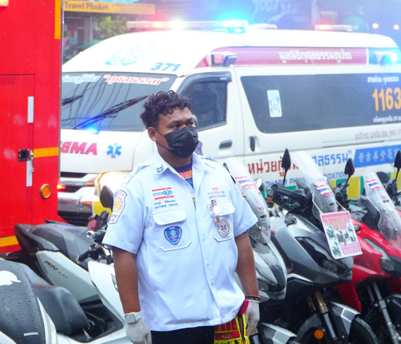 Пожар в Патонге, пострадали три человека