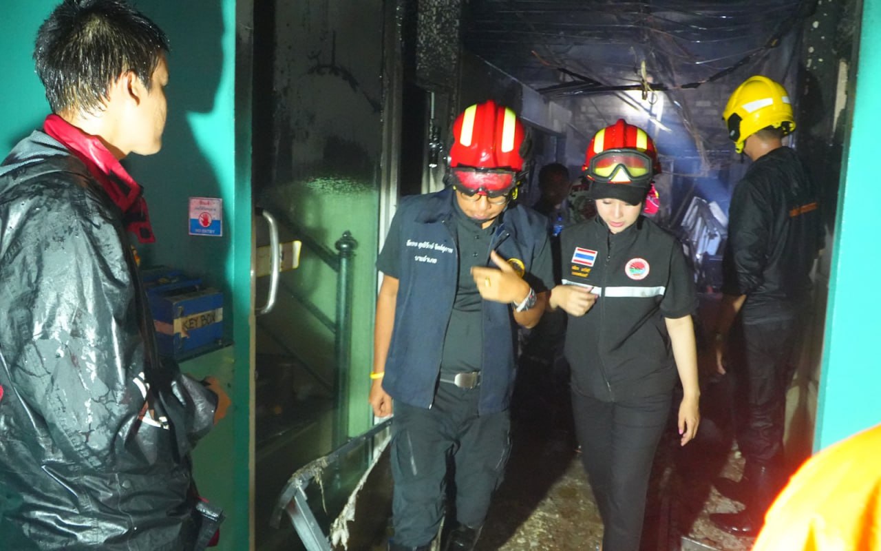 Пожар в Патонге, пострадали три человека