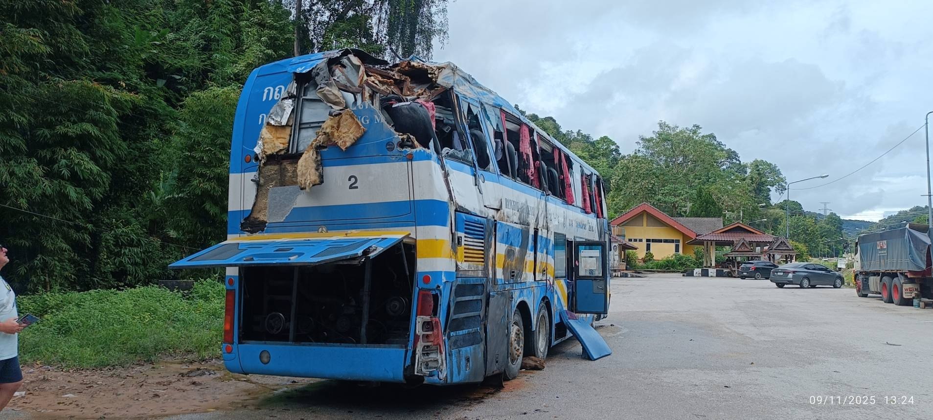 ДТП с туристическим автобусом в Таиланде