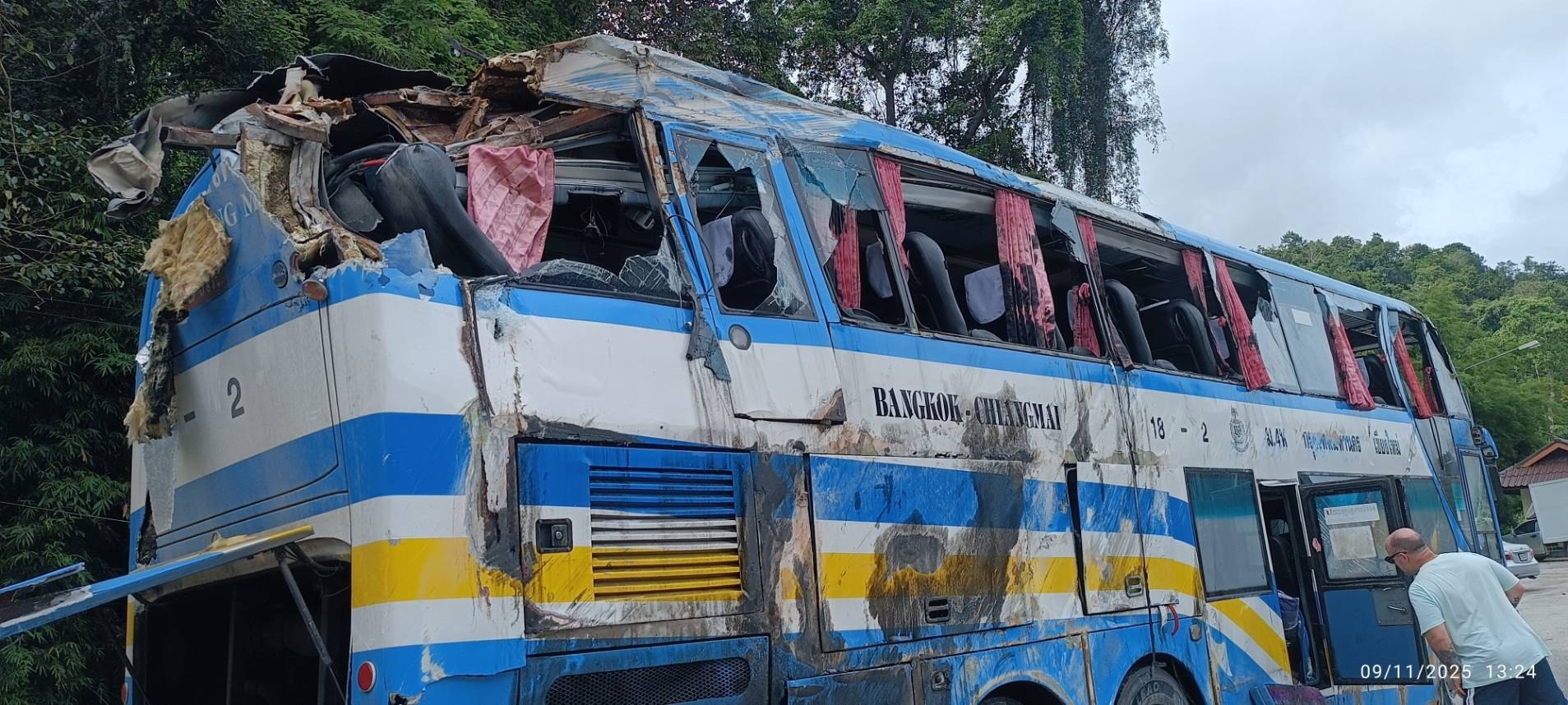 ДТП с туристическим автобусом в Таиланде
