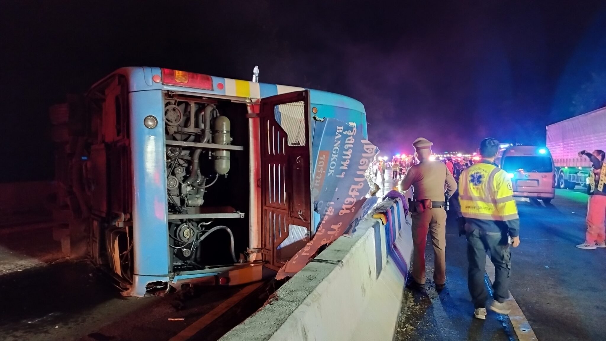 ДТП с туристическим автобусом в Таиланде